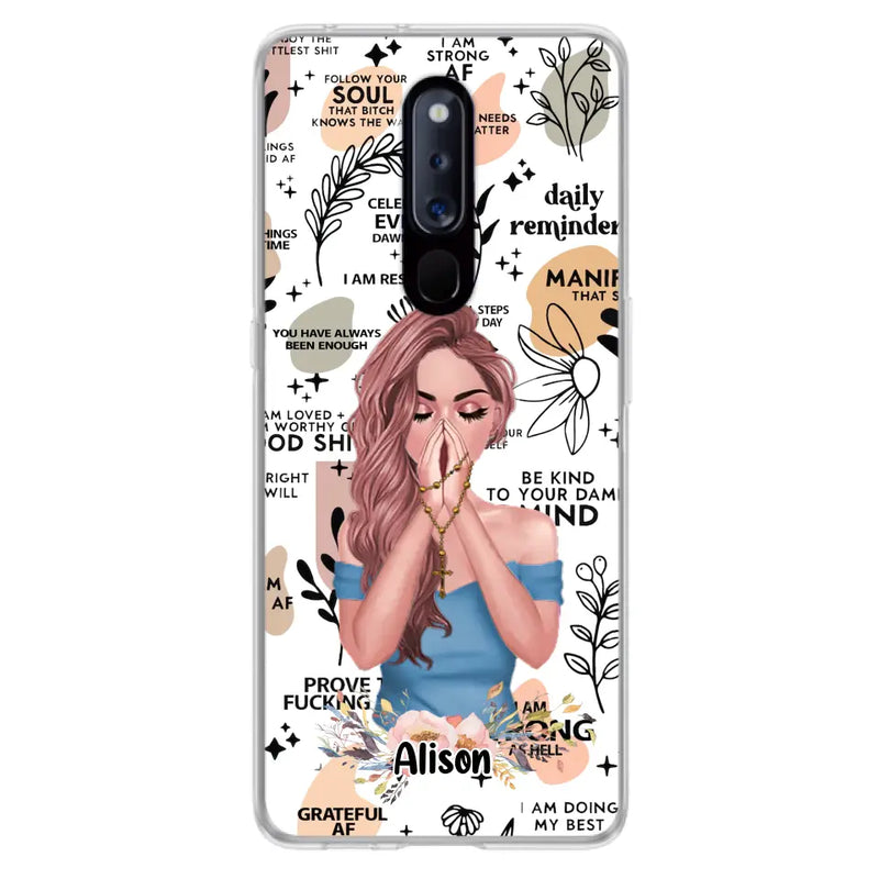 Personalized Praying Girl Phone Case - Gift Idea for Girls/Friends - Case for Xiaomi/Huawei/Oppo