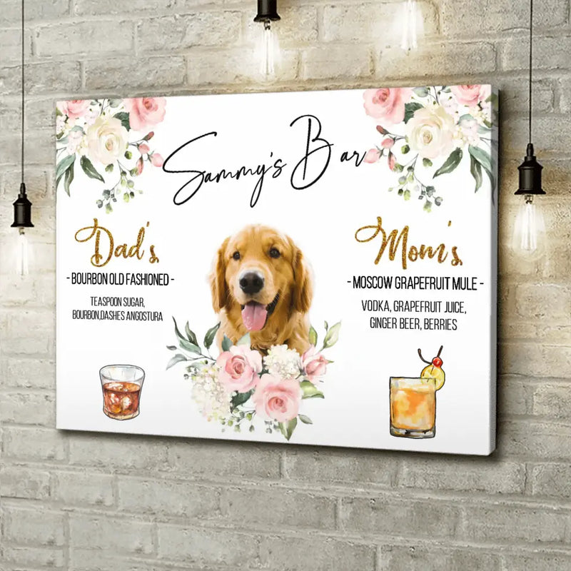 Personalized Wedding Canvas - Upload Photo - Wedding/Anniversary Gift for Couple/Dog Lovers