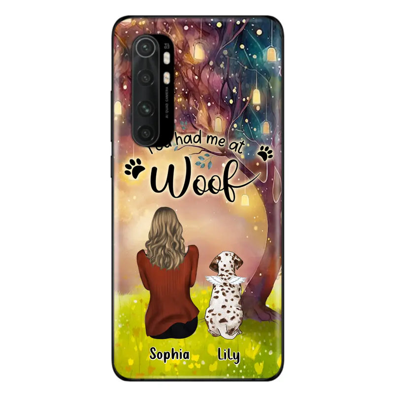 Personalized Memorial Dog Mom Phone Case - Up to 3 Dogs - Memorial Gift Idea for Dog Lovers - You Had Me At Woof - Case For Xiaomi/Oppo/Huawei