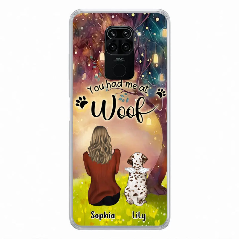 Personalized Memorial Dog Mom Phone Case - Up to 3 Dogs - Memorial Gift Idea for Dog Lovers - You Had Me At Woof - Case For Xiaomi/Oppo/Huawei