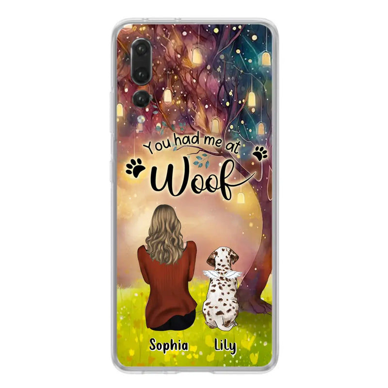 Personalized Memorial Dog Mom Phone Case - Up to 3 Dogs - Memorial Gift Idea for Dog Lovers - You Had Me At Woof - Case For Xiaomi/Oppo/Huawei