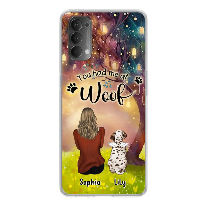 Personalized Memorial Dog Mom Phone Case - Up to 3 Dogs - Memorial Gift Idea for Dog Lovers - You Had Me At Woof - Case For Xiaomi/Oppo/Huawei