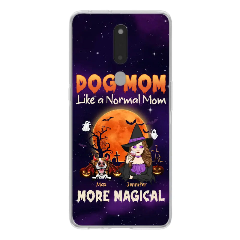 Personalized Witch Pet Mom Phone Case - Halloween Gift Idea for Pet Lovers - Up to 3 Dogs/Cats - Dog Mom Like A Normal Mom More Magical - Case For Xiaomi/Oppo/Huawei