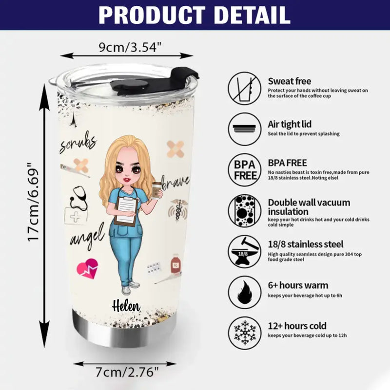 Personalized Nurse/Doctor Tumbler - Gift Idea for Nurse/Doctor/CMA/CNA/Healthcare Worker - Nurse Life