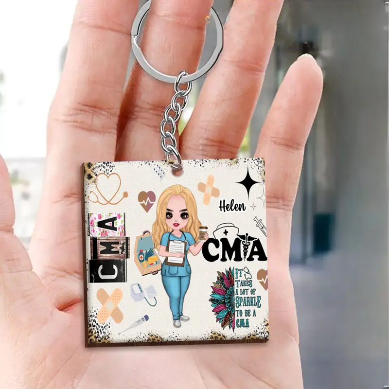 Personalized Nurse/Doctor Tracker Bottle - Gift Idea for Nurse/Doctor/CMA/CNA/Healthcare Worker