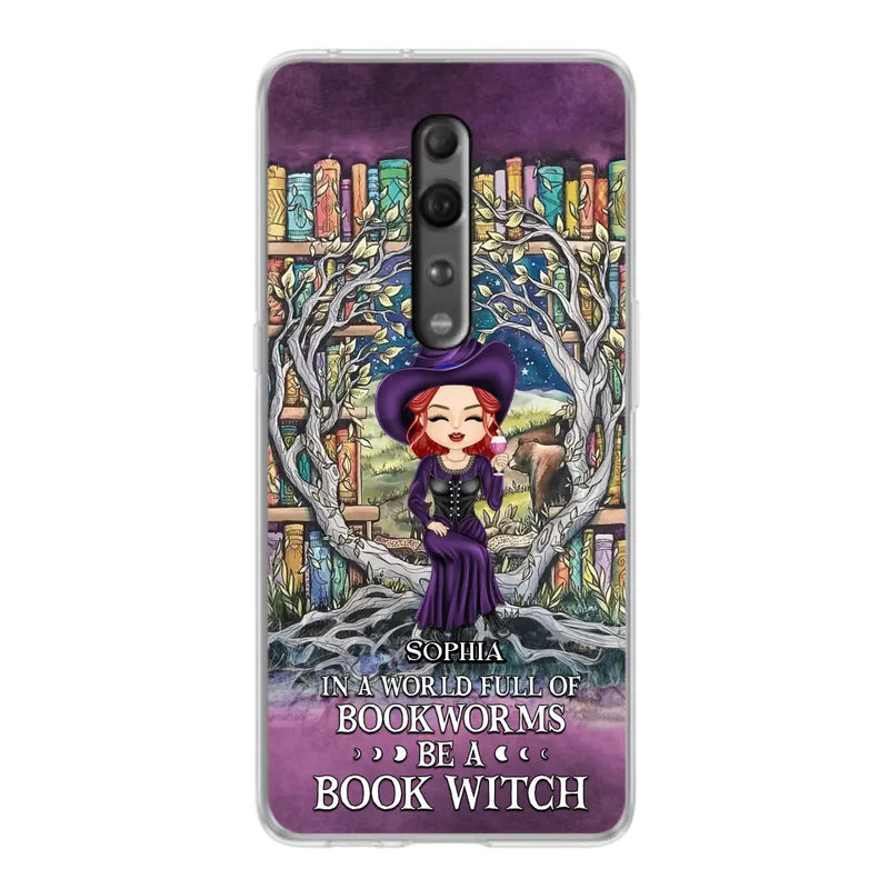 Personalized Witch Phone Case - Halloween Gift Idea For Witch Lovers/Book Lovers - In A World Full Of Bookworms Be A Book Witch - Case For Oppo/Xiaomi/Huawei