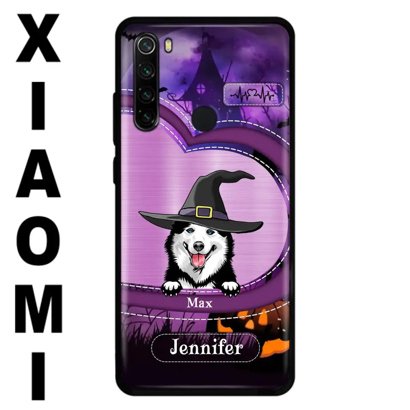 Personalized Dog Halloween Phone Case - Gift Idea For Dog Lover/Halloween - Up to 3 Dogs - Case For Xiaomi/Oppo/Huawei