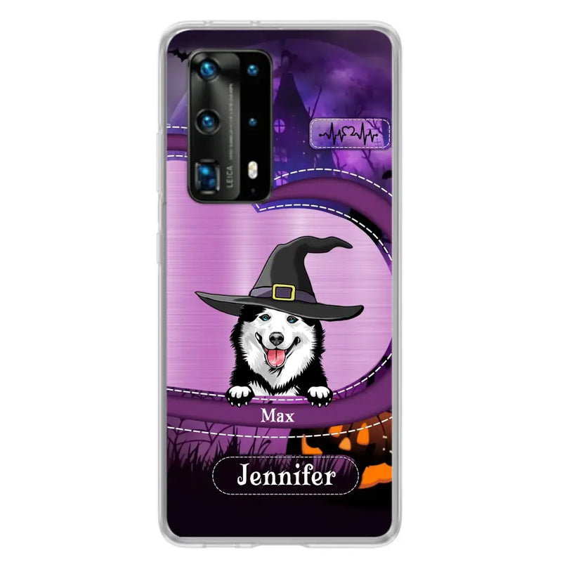 Personalized Dog Halloween Phone Case - Gift Idea For Dog Lover/Halloween - Up to 3 Dogs - Case For Xiaomi/Oppo/Huawei
