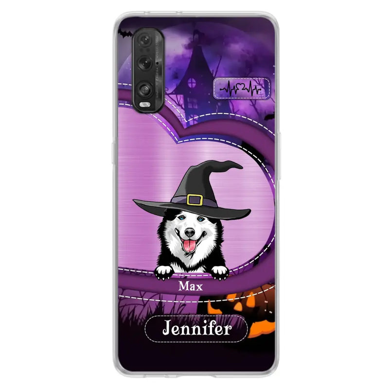 Personalized Dog Halloween Phone Case - Gift Idea For Dog Lover/Halloween - Up to 3 Dogs - Case For Xiaomi/Oppo/Huawei