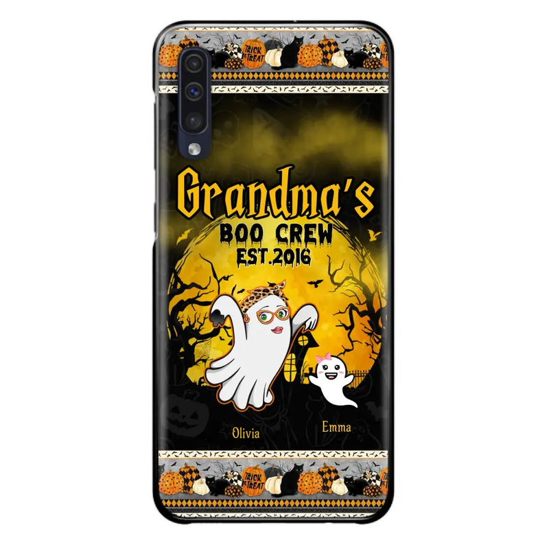 Personalized Grandma Phone Case - Halloween Gift For Grandma - Up to 7 Kids - Grandma's Boo Crew - Case For iPhone/ Samsung