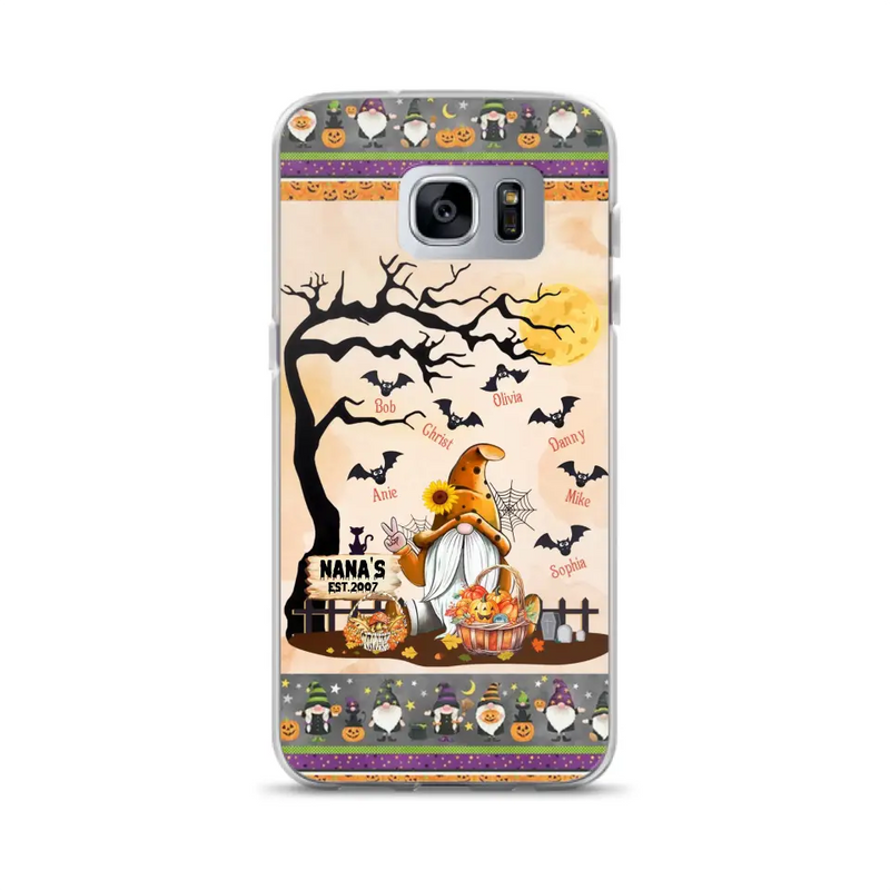 Personalized Boo Grandma Phone Case - Halloween Gift For Grandma - Up to 7 Kids - Case For iPhone/Samsung
