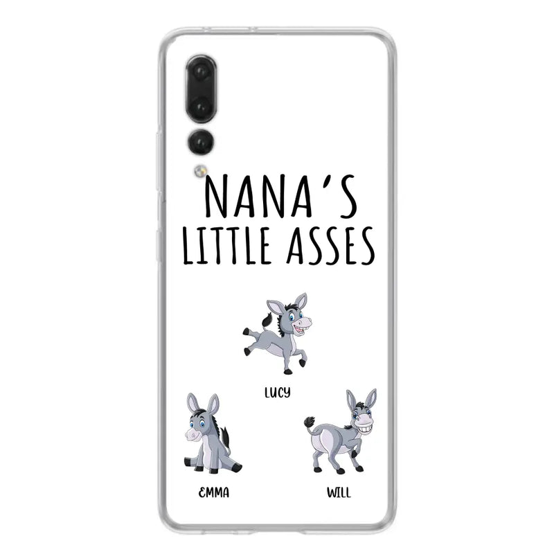Personalized Donkeys Phone Case - Gift Idea For Family/ Grandma/Papa - Up to 12 Donkeys - Case For Xiaomi/ Oppo/ Huawei - Nana's Little Asses