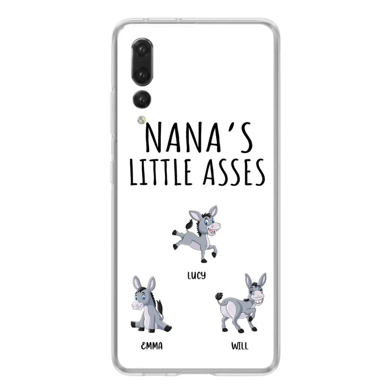 Personalized Donkeys Phone Case - Gift Idea For Family/ Grandma/Papa - Up to 12 Donkeys - Case For Xiaomi/ Oppo/ Huawei - Nana's Little Asses
