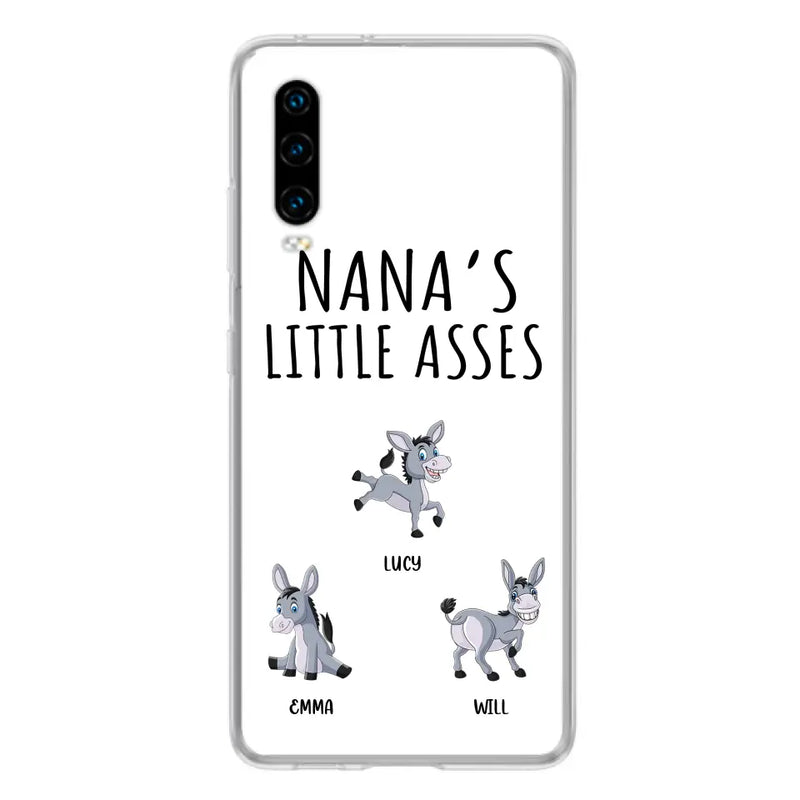 Personalized Donkeys Phone Case - Gift Idea For Family/ Grandma/Papa - Up to 12 Donkeys - Case For Xiaomi/ Oppo/ Huawei - Nana's Little Asses