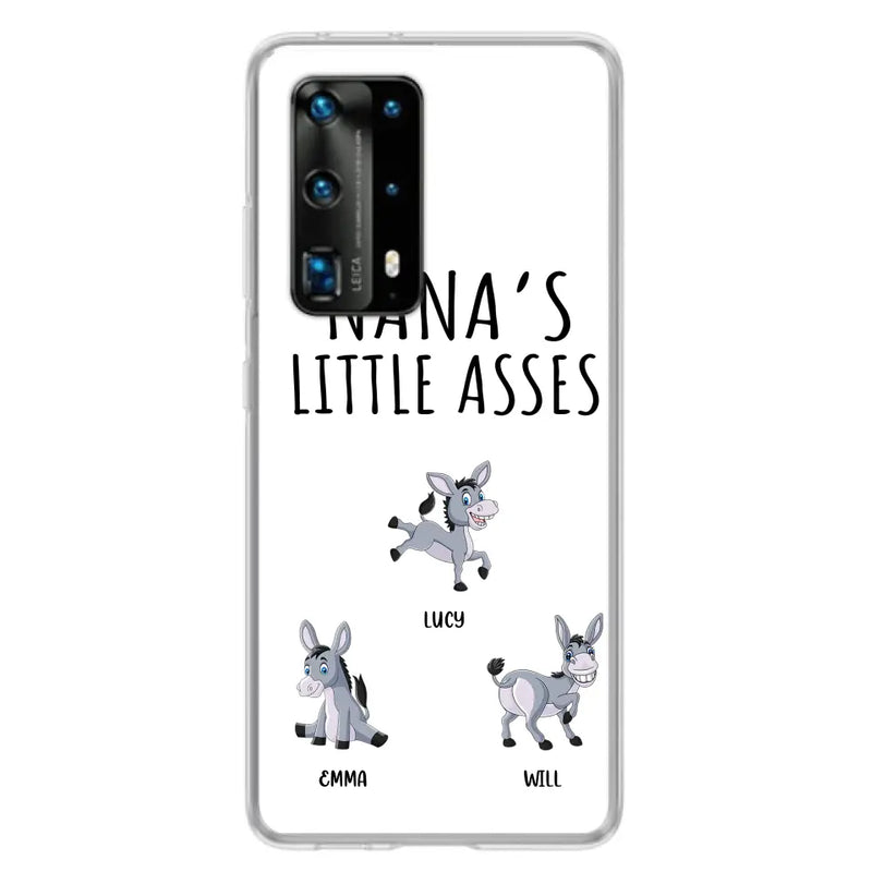 Personalized Donkeys Phone Case - Gift Idea For Family/ Grandma/Papa - Up to 12 Donkeys - Case For Xiaomi/ Oppo/ Huawei - Nana's Little Asses