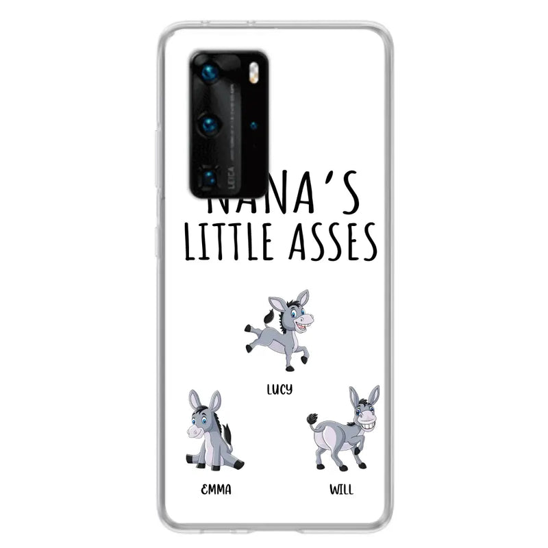 Personalized Donkeys Phone Case - Gift Idea For Family/ Grandma/Papa - Up to 12 Donkeys - Case For Xiaomi/ Oppo/ Huawei - Nana's Little Asses