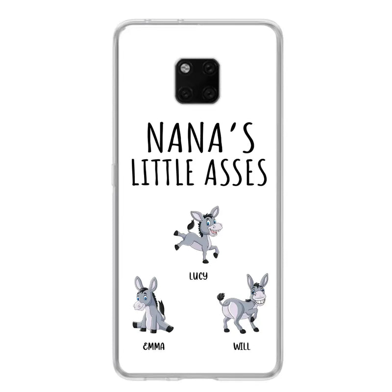 Personalized Donkeys Phone Case - Gift Idea For Family/ Grandma/Papa - Up to 12 Donkeys - Case For Xiaomi/ Oppo/ Huawei - Nana's Little Asses