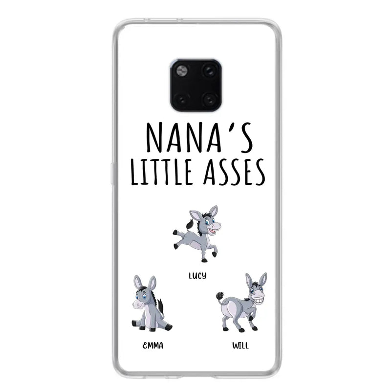 Personalized Donkeys Phone Case - Gift Idea For Family/ Grandma/Papa - Up to 12 Donkeys - Case For Xiaomi/ Oppo/ Huawei - Nana's Little Asses