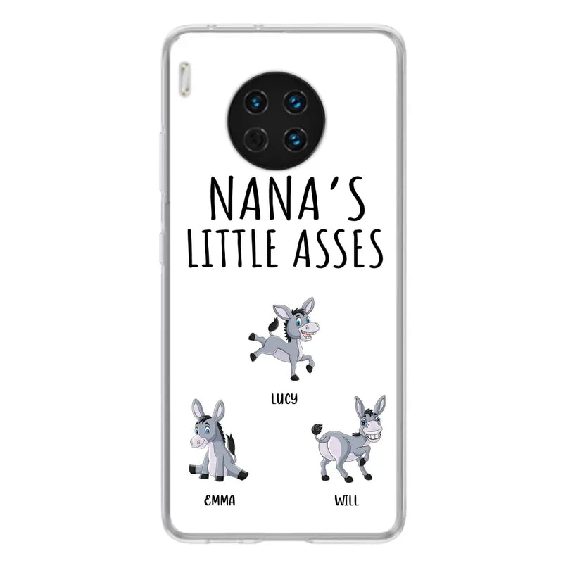 Personalized Donkeys Phone Case - Gift Idea For Family/ Grandma/Papa - Up to 12 Donkeys - Case For Xiaomi/ Oppo/ Huawei - Nana's Little Asses