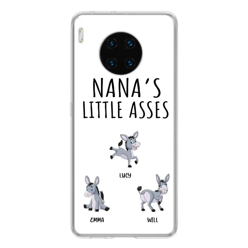 Personalized Donkeys Phone Case - Gift Idea For Family/ Grandma/Papa - Up to 12 Donkeys - Case For Xiaomi/ Oppo/ Huawei - Nana's Little Asses