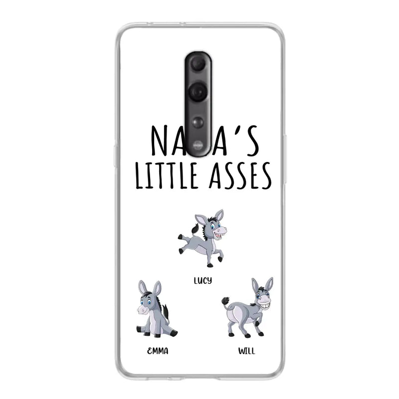 Personalized Donkeys Phone Case - Gift Idea For Family/ Grandma/Papa - Up to 12 Donkeys - Case For Xiaomi/ Oppo/ Huawei - Nana's Little Asses