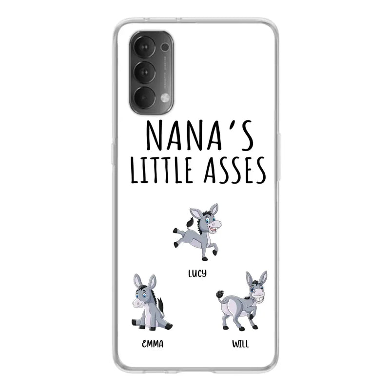 Personalized Donkeys Phone Case - Gift Idea For Family/ Grandma/Papa - Up to 12 Donkeys - Case For Xiaomi/ Oppo/ Huawei - Nana's Little Asses