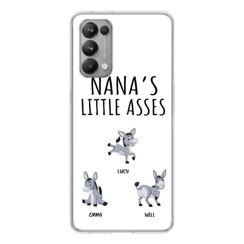 Personalized Donkeys Phone Case - Gift Idea For Family/ Grandma/Papa - Up to 12 Donkeys - Case For Xiaomi/ Oppo/ Huawei - Nana's Little Asses