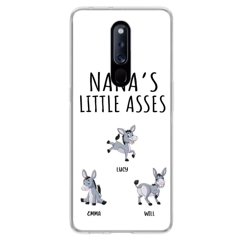 Personalized Donkeys Phone Case - Gift Idea For Family/ Grandma/Papa - Up to 12 Donkeys - Case For Xiaomi/ Oppo/ Huawei - Nana's Little Asses