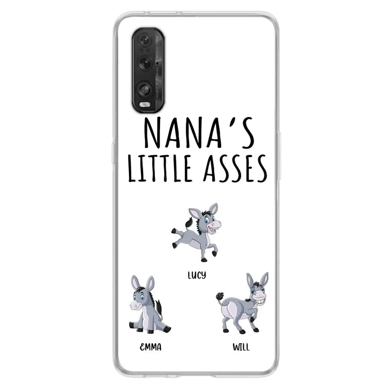 Personalized Donkeys Phone Case - Gift Idea For Family/ Grandma/Papa - Up to 12 Donkeys - Case For Xiaomi/ Oppo/ Huawei - Nana's Little Asses