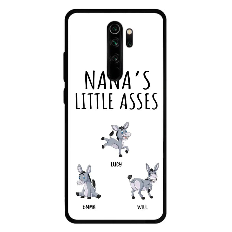 Personalized Donkeys Phone Case - Gift Idea For Family/ Grandma/Papa - Up to 12 Donkeys - Case For Xiaomi/ Oppo/ Huawei - Nana's Little Asses