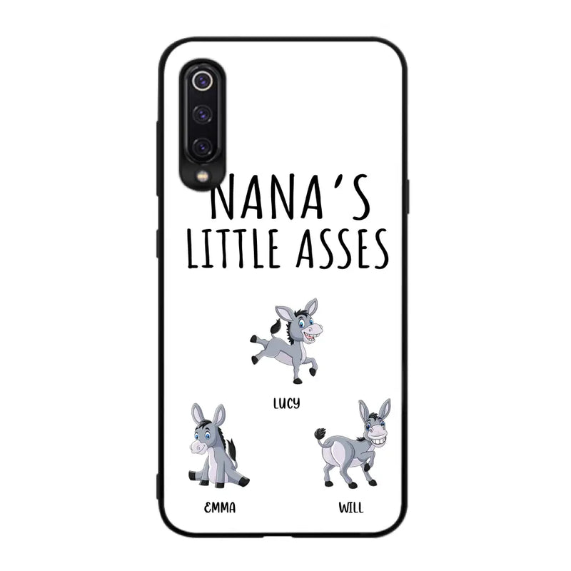 Personalized Donkeys Phone Case - Gift Idea For Family/ Grandma/Papa - Up to 12 Donkeys - Case For Xiaomi/ Oppo/ Huawei - Nana's Little Asses