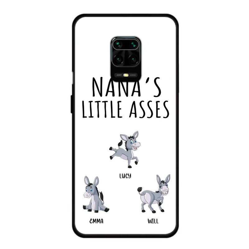 Personalized Donkeys Phone Case - Gift Idea For Family/ Grandma/Papa - Up to 12 Donkeys - Case For Xiaomi/ Oppo/ Huawei - Nana's Little Asses