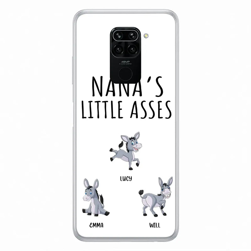 Personalized Donkeys Phone Case - Gift Idea For Family/ Grandma/Papa - Up to 12 Donkeys - Case For Xiaomi/ Oppo/ Huawei - Nana's Little Asses