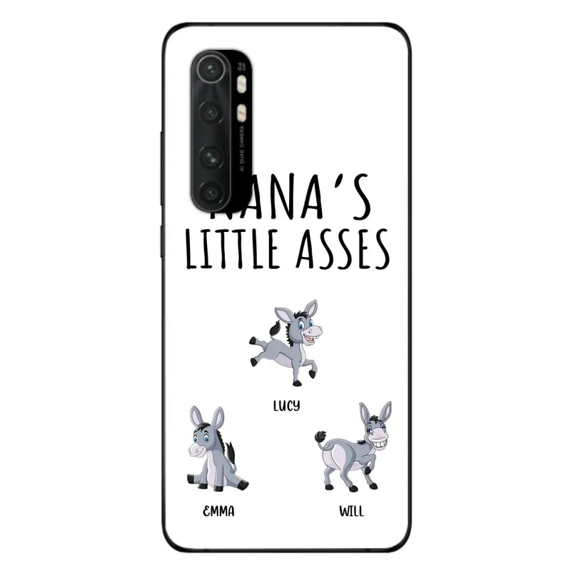 Personalized Donkeys Phone Case - Gift Idea For Family/ Grandma/Papa - Up to 12 Donkeys - Case For Xiaomi/ Oppo/ Huawei - Nana's Little Asses