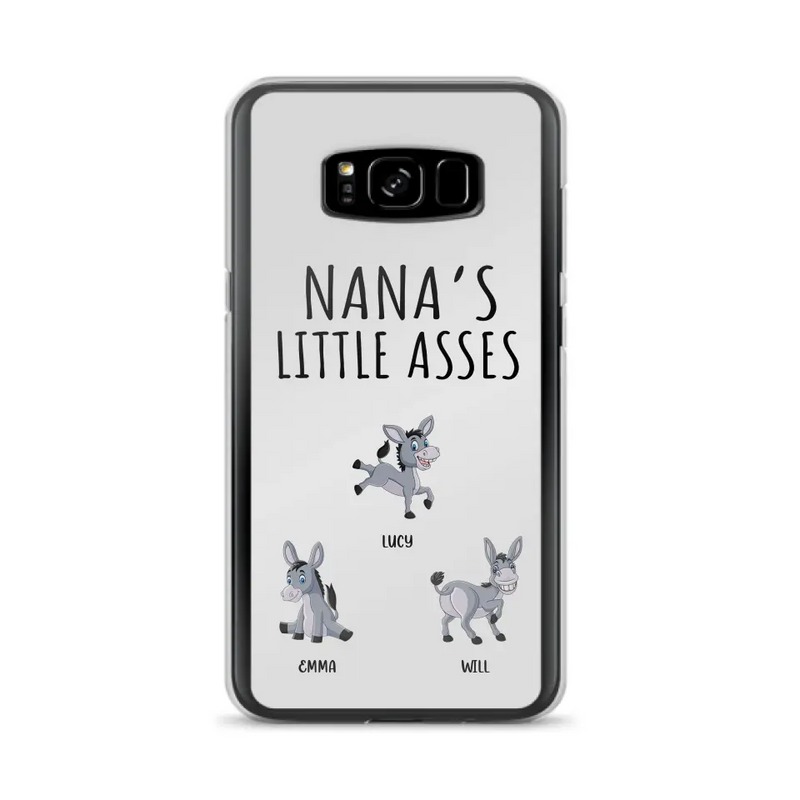 Personalized Donkeys Phone Case - Gift Idea For Family/Grandma/Papa - Up to 12 Donkeys - Case For iPhone/Samsung - Boss's Pain In The Asses
