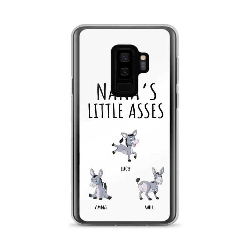 Personalized Donkeys Phone Case - Gift Idea For Family/Grandma/Papa - Up to 12 Donkeys - Case For iPhone/Samsung - Boss's Pain In The Asses