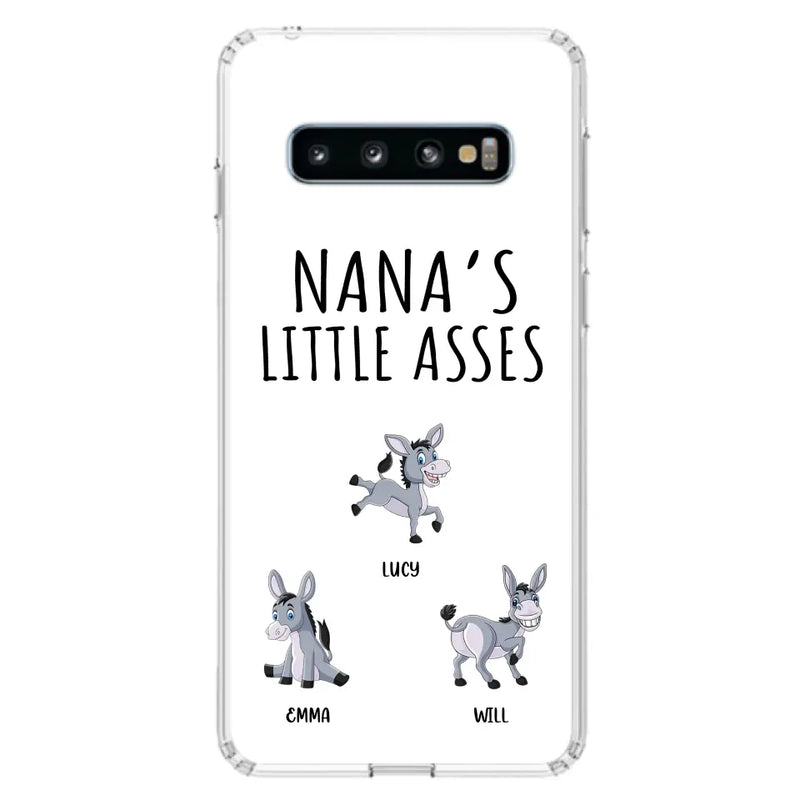 Personalized Donkeys Phone Case - Gift Idea For Family/Grandma/Papa - Up to 12 Donkeys - Case For iPhone/Samsung - Boss's Pain In The Asses