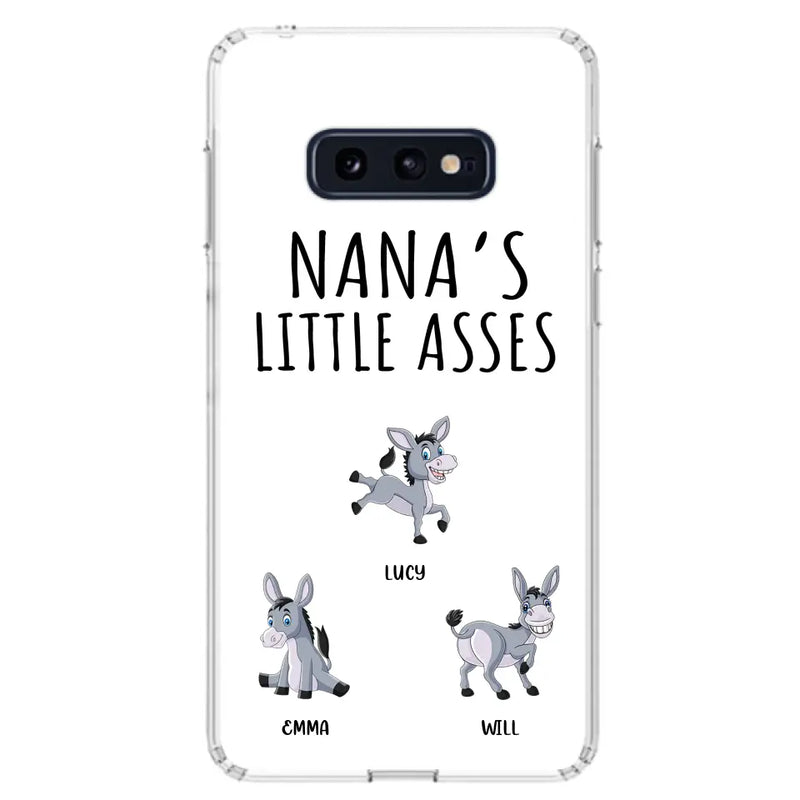 Personalized Donkeys Phone Case - Gift Idea For Family/Grandma/Papa - Up to 12 Donkeys - Case For iPhone/Samsung - Boss's Pain In The Asses