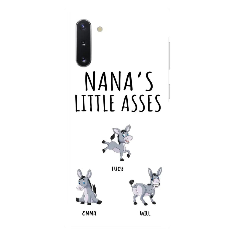Personalized Donkeys Phone Case - Gift Idea For Family/Grandma/Papa - Up to 12 Donkeys - Case For iPhone/Samsung - Boss's Pain In The Asses