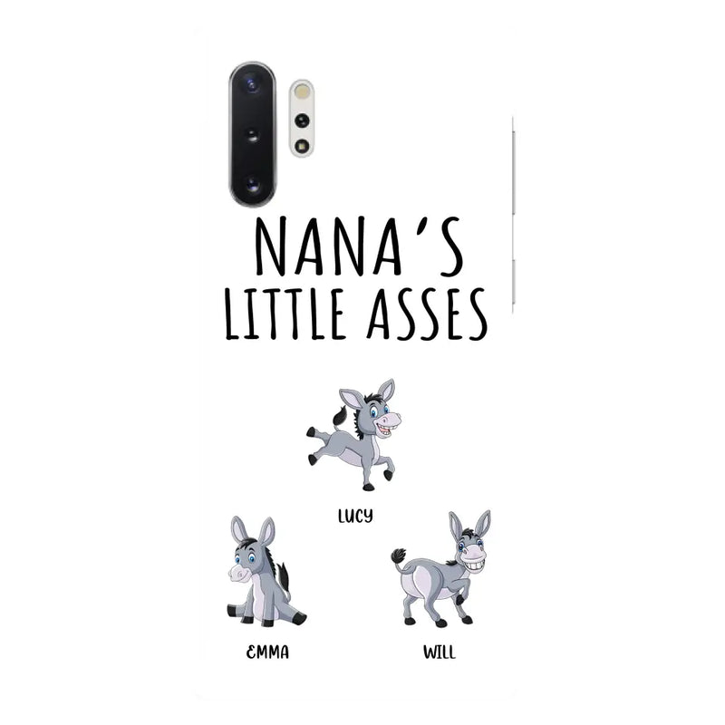 Personalized Donkeys Phone Case - Gift Idea For Family/Grandma/Papa - Up to 12 Donkeys - Case For iPhone/Samsung - Boss's Pain In The Asses