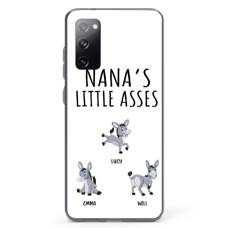 Personalized Donkeys Phone Case - Gift Idea For Family/Grandma/Papa - Up to 12 Donkeys - Case For iPhone/Samsung - Boss's Pain In The Asses