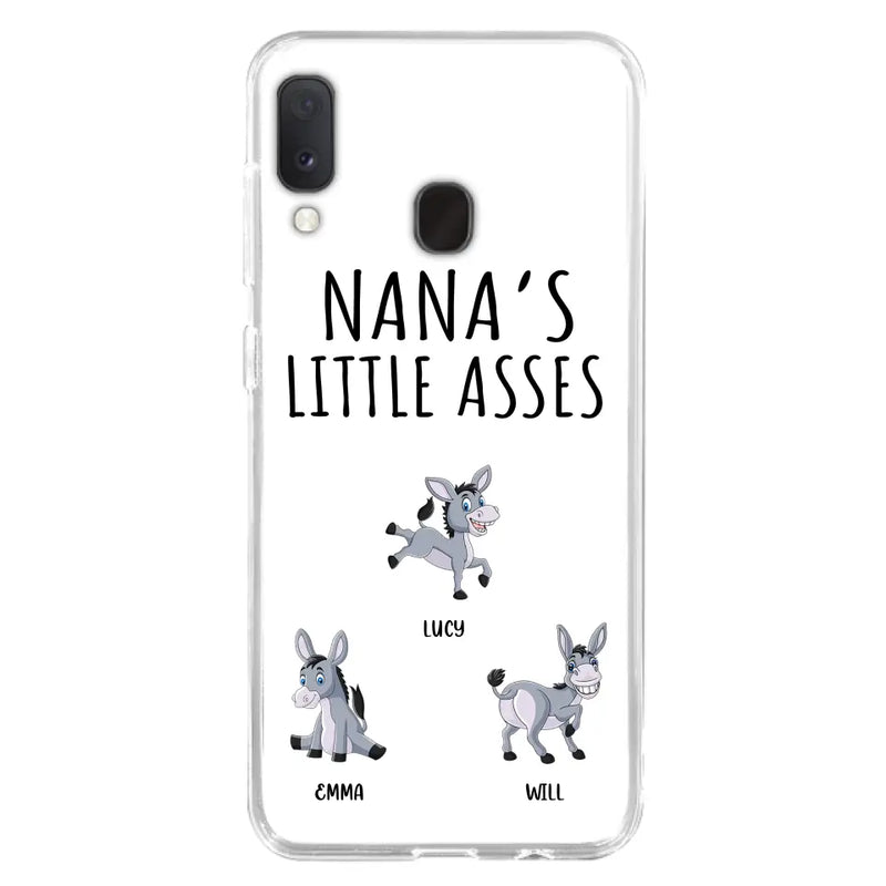 Personalized Donkeys Phone Case - Gift Idea For Family/Grandma/Papa - Up to 12 Donkeys - Case For iPhone/Samsung - Boss's Pain In The Asses
