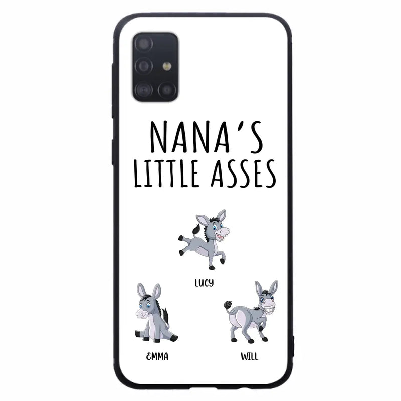 Personalized Donkeys Phone Case - Gift Idea For Family/Grandma/Papa - Up to 12 Donkeys - Case For iPhone/Samsung - Boss's Pain In The Asses