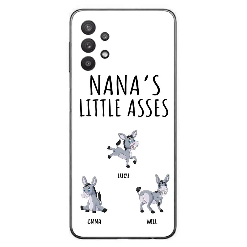Personalized Donkeys Phone Case - Gift Idea For Family/Grandma/Papa - Up to 12 Donkeys - Case For iPhone/Samsung - Boss's Pain In The Asses