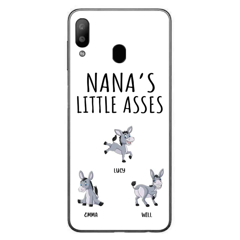 Personalized Donkeys Phone Case - Gift Idea For Family/Grandma/Papa - Up to 12 Donkeys - Case For iPhone/Samsung - Boss's Pain In The Asses