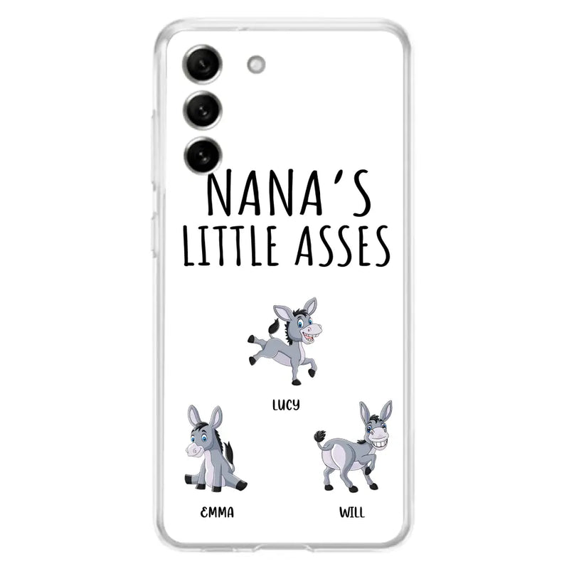 Personalized Donkeys Phone Case - Gift Idea For Family/Grandma/Papa - Up to 12 Donkeys - Case For iPhone/Samsung - Boss's Pain In The Asses