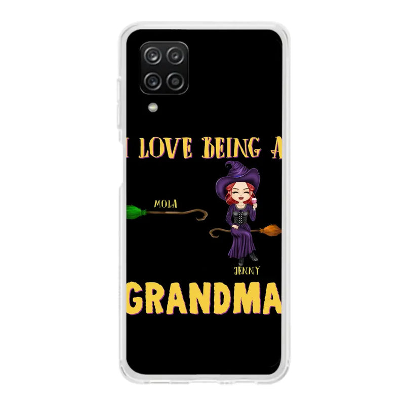 Personalized Witch Grandma Phone Case - Gift Idea For Halloween/Witch/Grandma - Up to 8 Kids - I Love Being A Grandma - Case For iPhone/Samsung