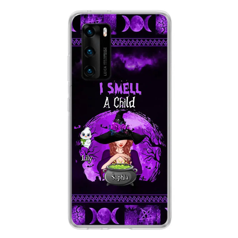 Personalized Witch Phone Case - Up to 10 Children - Halloween Gift Idea for Family - I Smell Children - Case for Xiaomi/Huawei/Oppo
