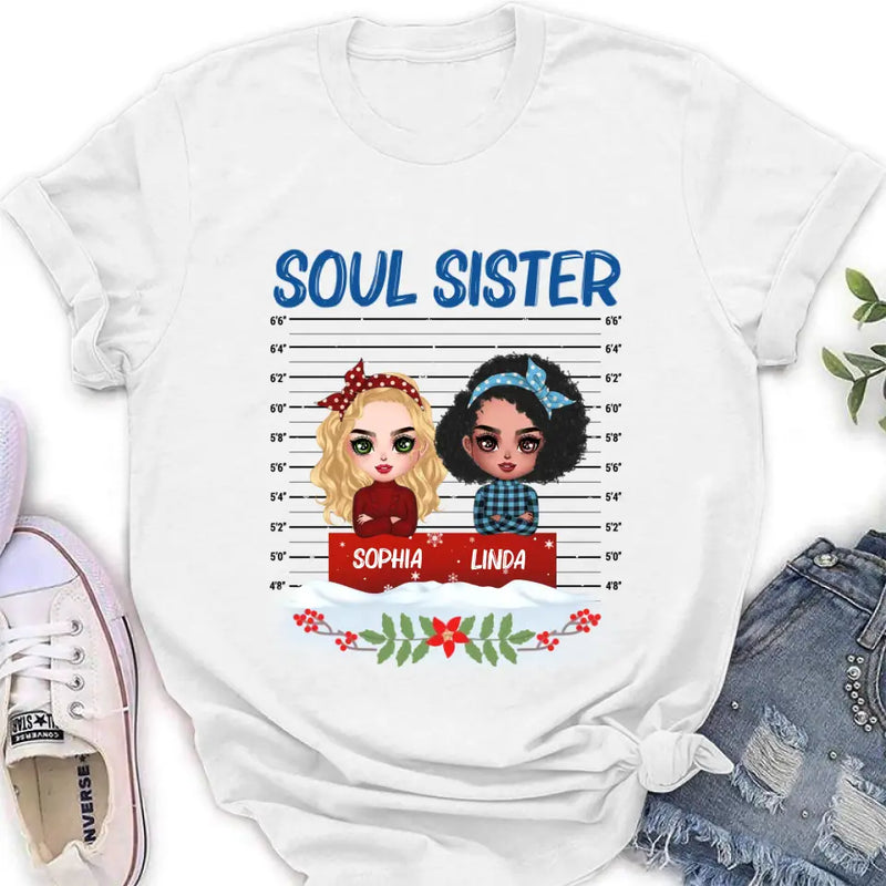 Personalized Besties Shirt/Hoodie - Christmas Gift Idea For Friends - Soul Sister