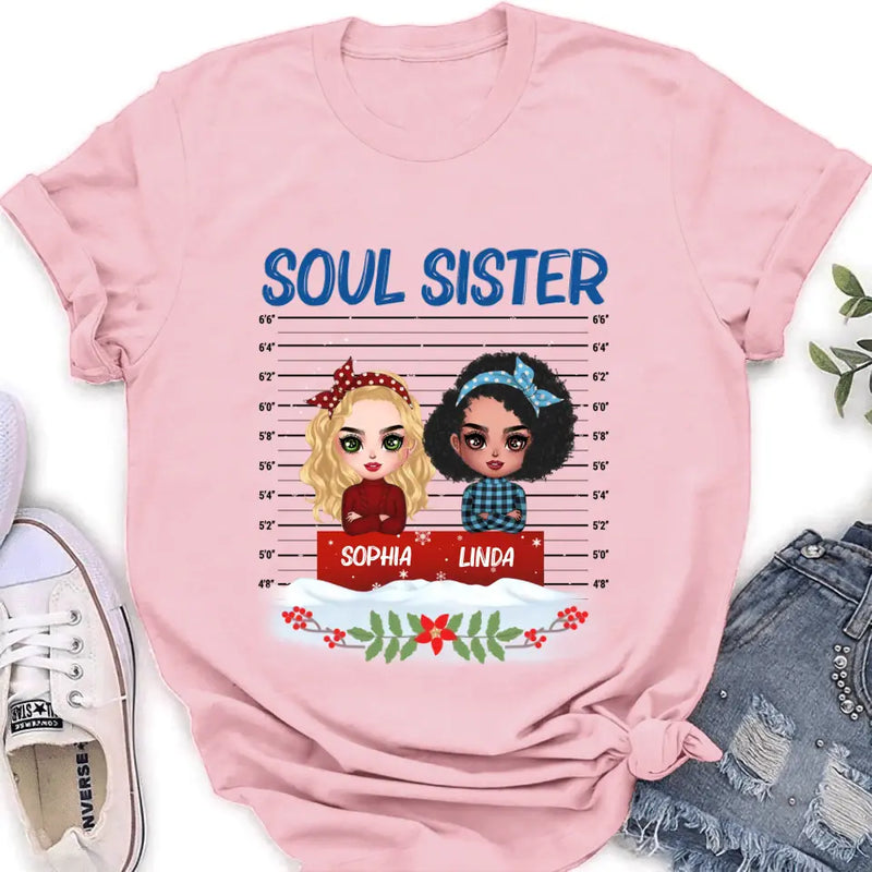 Personalized Besties Shirt/Hoodie - Christmas Gift Idea For Friends - Soul Sister